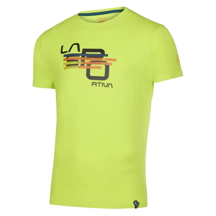 La Sportiva Tshirt Stripe Cube TShirt M Lime Punch 8211 Men