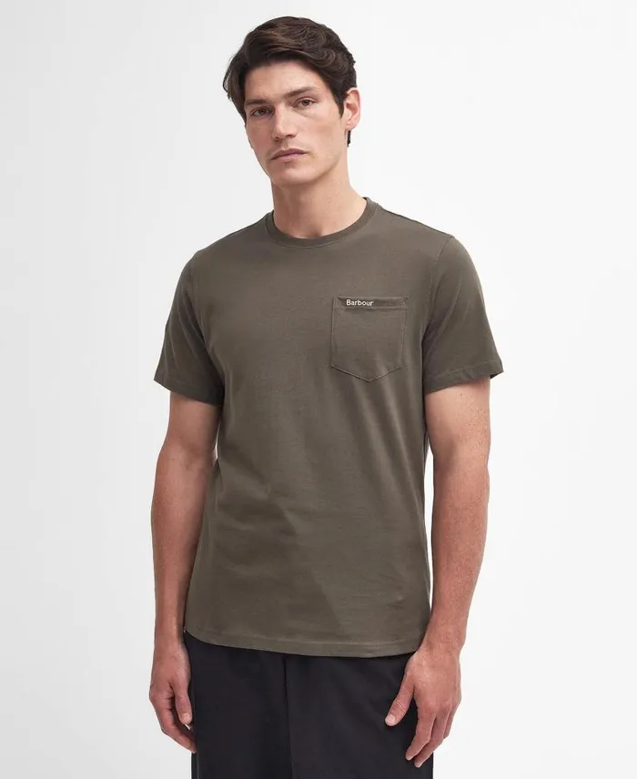 Langdon Pocket TShirt Putty Men Barbour TShirts