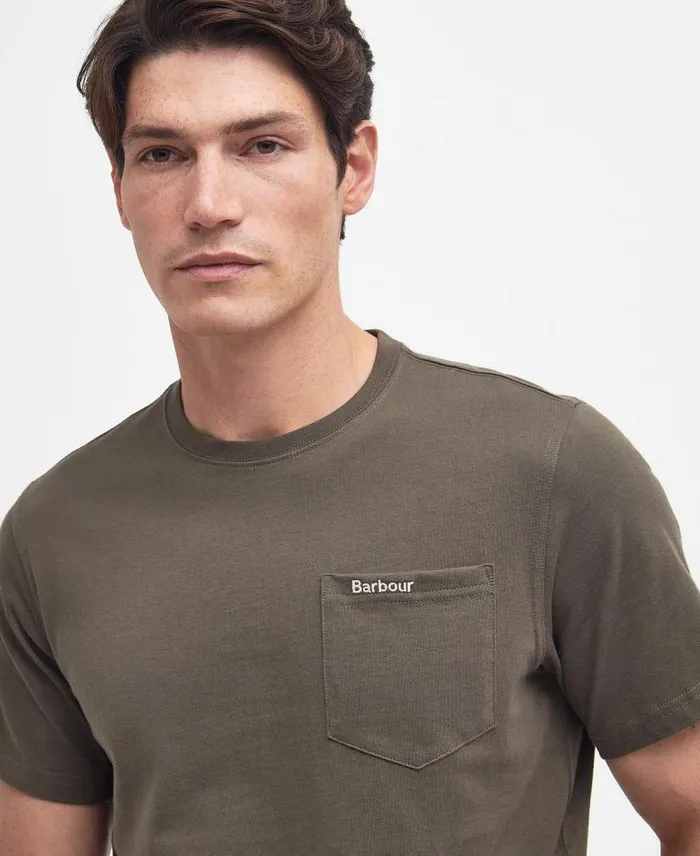 Langdon Pocket TShirt Putty Men Barbour TShirts