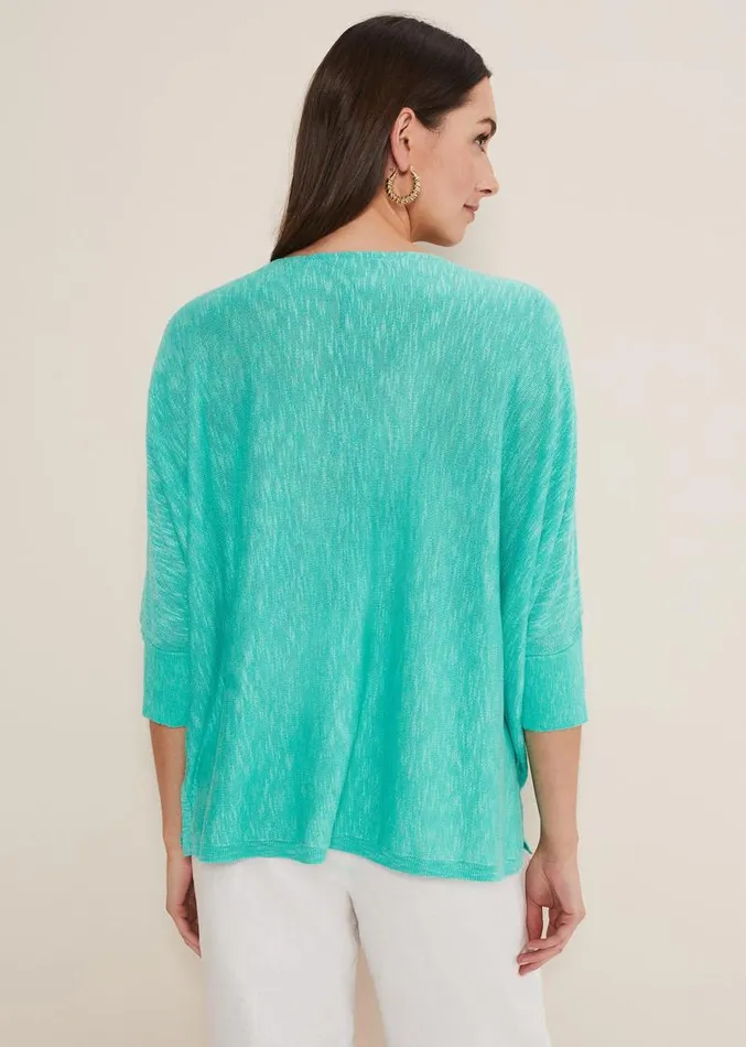 Larisa V Neck Knit Aqua Women Phase Eight Knitwear
