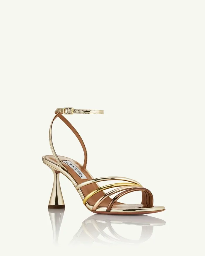 Latour Sandal 75 Gold Women Aquazzura Sandals