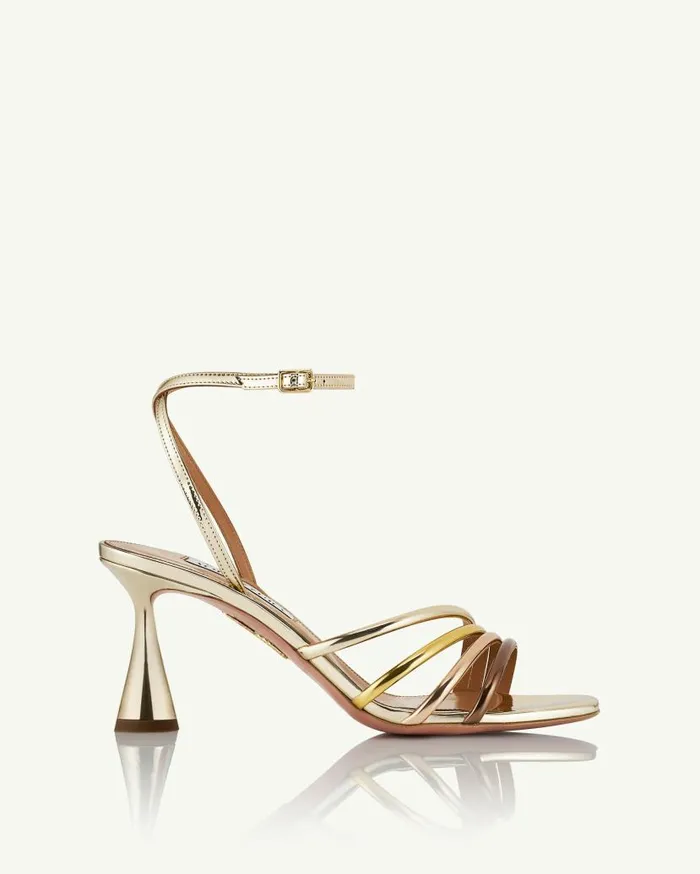 Latour Sandal 75 Gold Women Aquazzura Sandals Latour Sandal 75 Gold Women Aquazzura Sandals