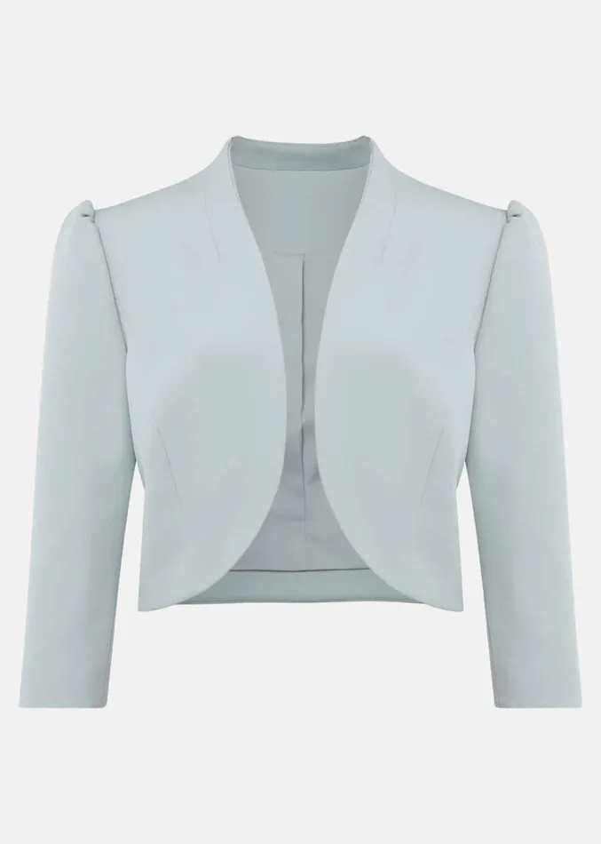 Leanna Cropped Jacket Eau De Nil Women Phase Eight Jackets