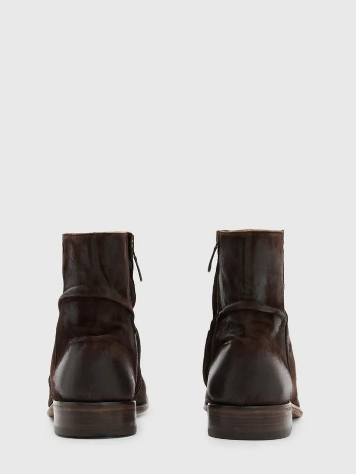 Leather Boots Men John Varvatos MORRISON SHARPEI BOOT Chocolate