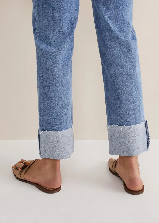Leather Buckle Flat Sandals Neutral Women Phase Eight Sandals