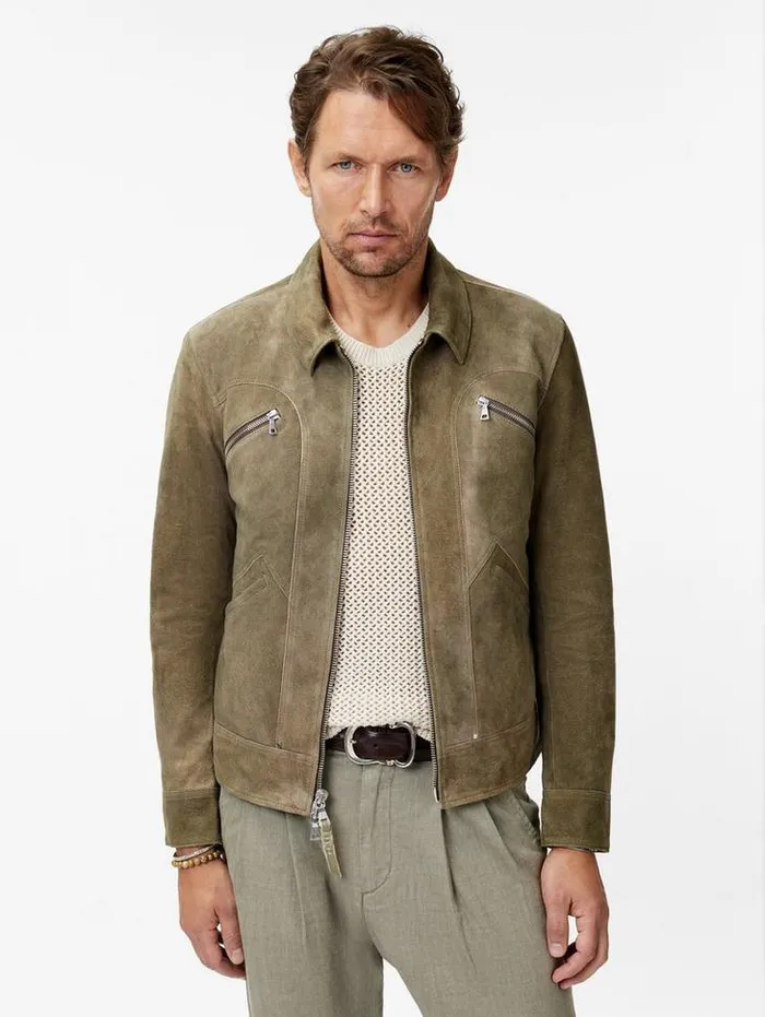 Leather Jackets Men John Varvatos BRIAN JACKET Fossil