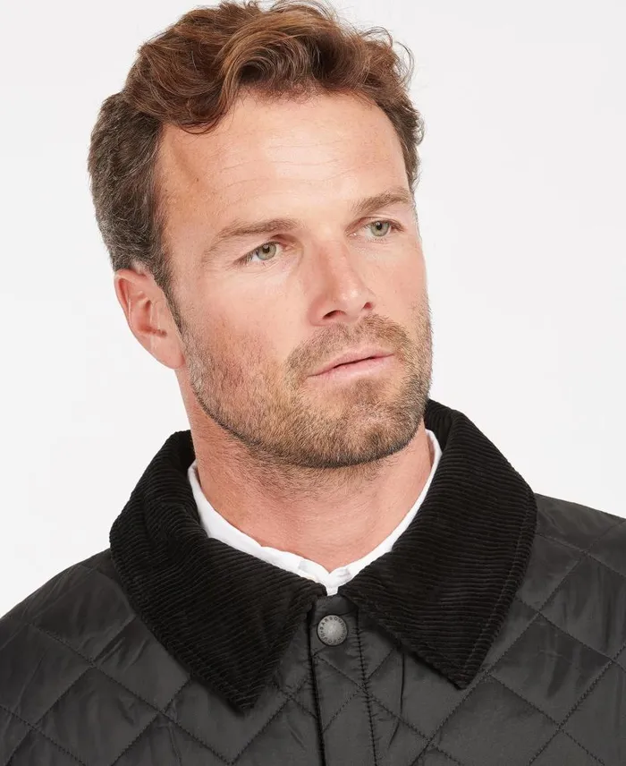 Liddesdaleu00ae Quilted Jacket Black Men Barbour Quilted Jackets