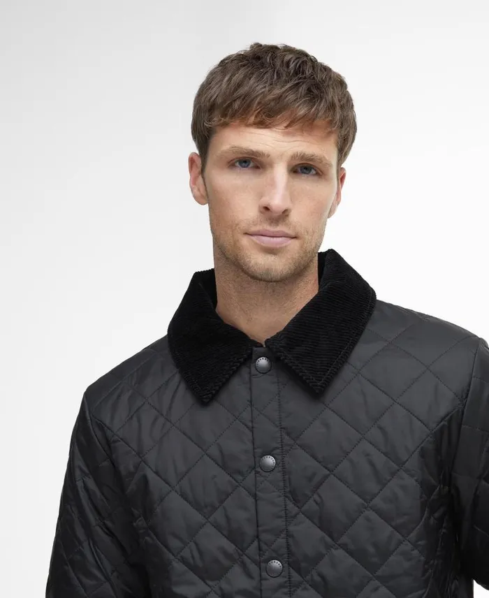 Liddesdaleu00ae Quilted Jacket Black Men Barbour Quilted Jackets