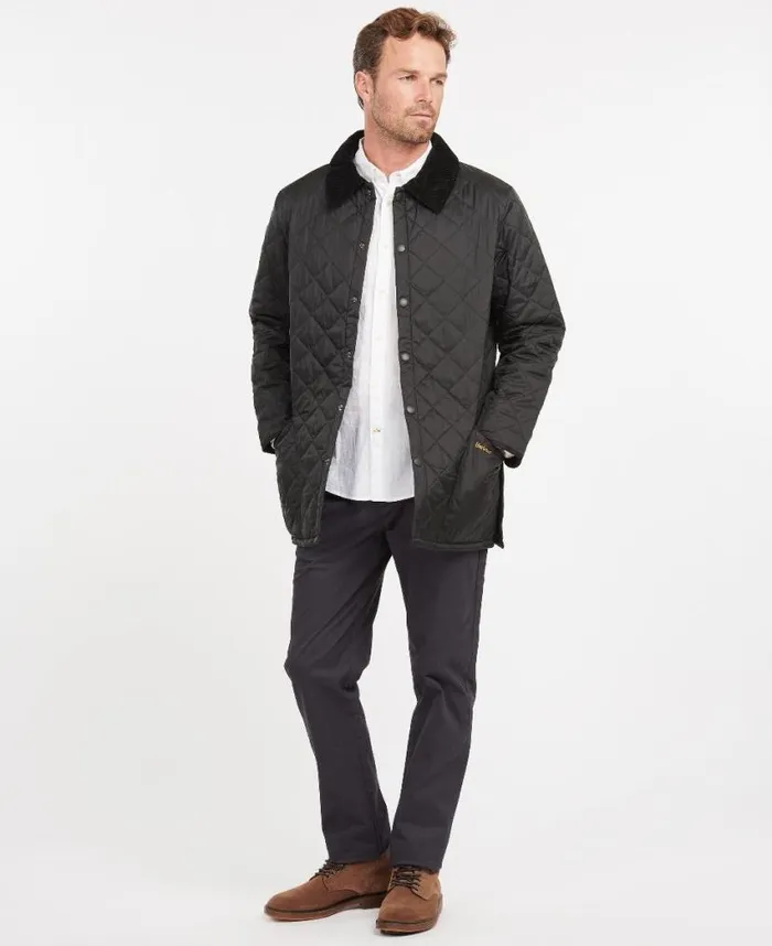 Liddesdaleu00ae Quilted Jacket Black Men Barbour Quilted Jackets