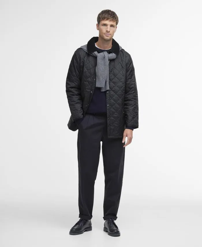 Liddesdaleu00ae Quilted Jacket Black Men Barbour Quilted Jackets