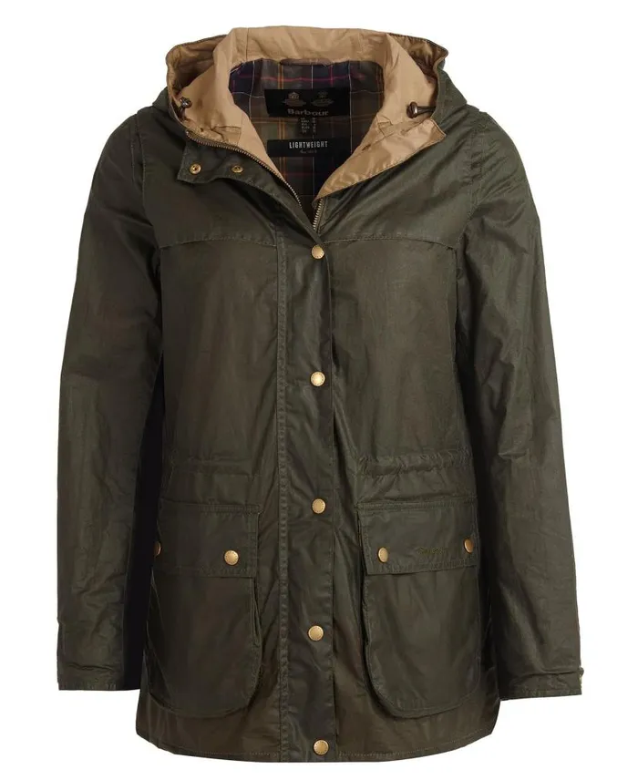Lightweight Durham Waxed Jacket Archive Olive Women Barbour Waxed Jackets