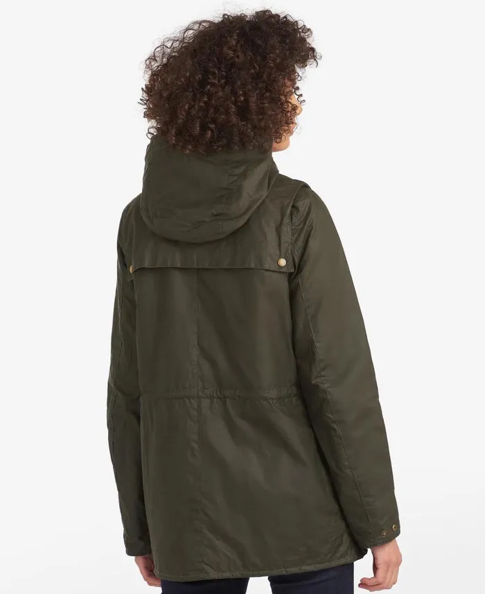 Lightweight Durham Waxed Jacket Archive Olive Women Barbour Waxed Jackets