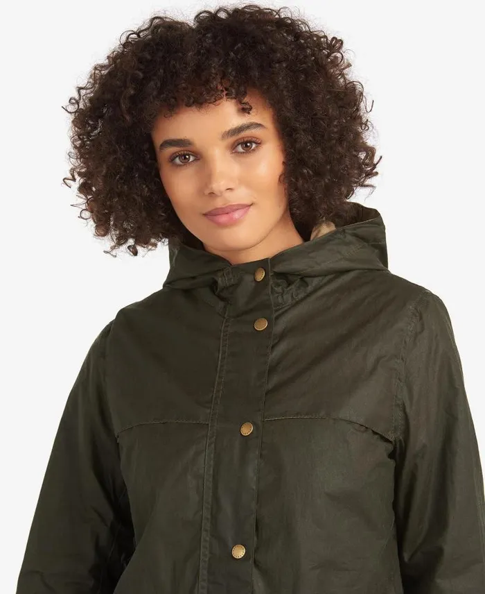 Lightweight Durham Waxed Jacket Archive Olive Women Barbour Waxed Jackets