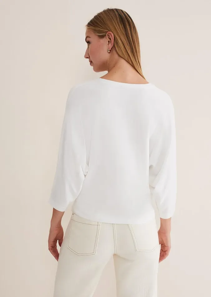 Lilliah Fine Knit Embellished Jumper Ivory Women Phase Eight Knitwear