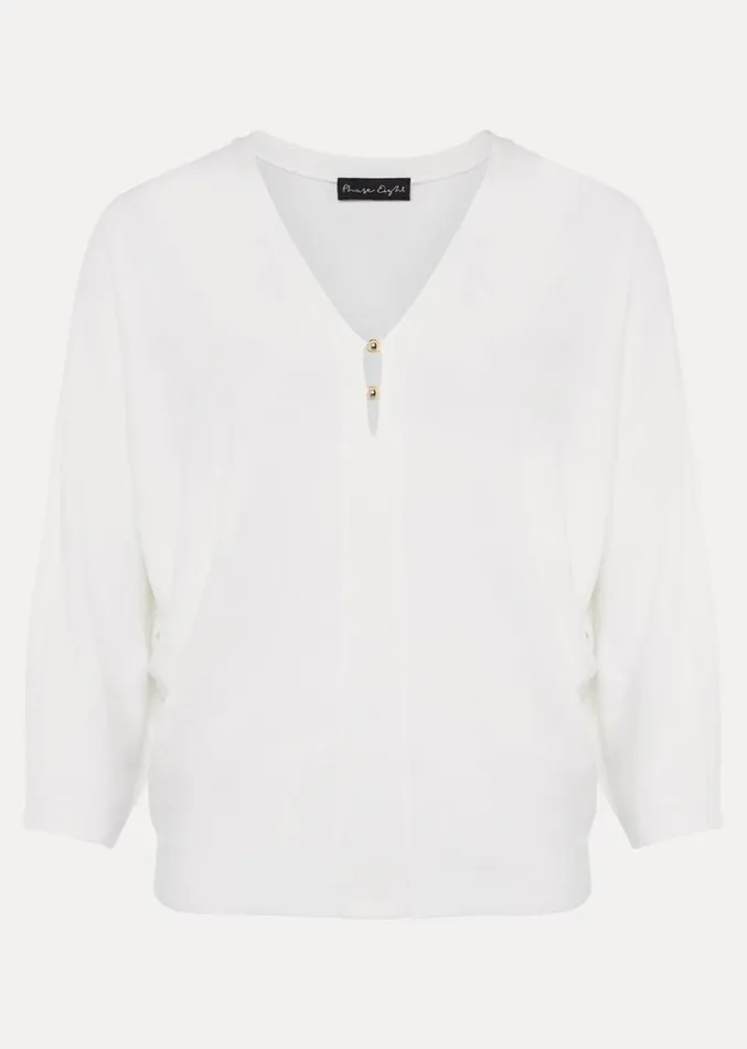 Lilliah Fine Knit Embellished Jumper Ivory Women Phase Eight Knitwear