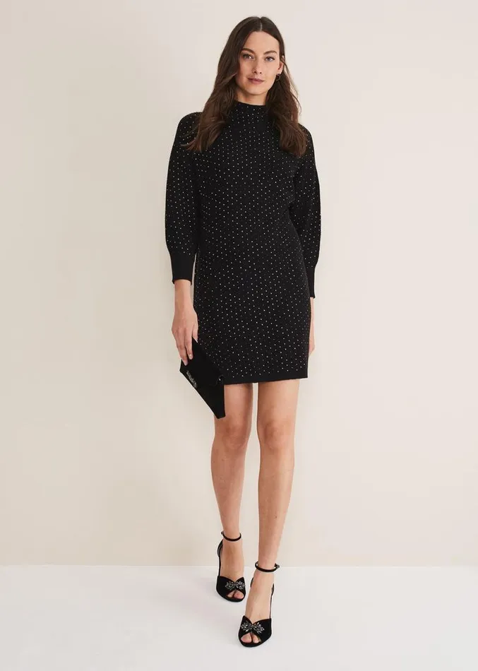 Lita Embellished Mini Dress Multicoloured Women Phase Eight Dresses