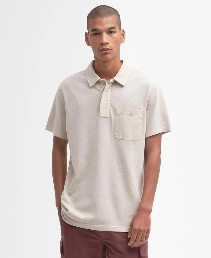 Liverton ShortSleeved Polo Shirt Dark Slate Men Barbour Polo Shirts