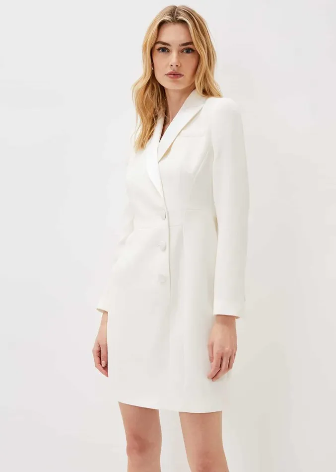 Lolicia Tux Dress Ivory Women Phase Eight Dresses