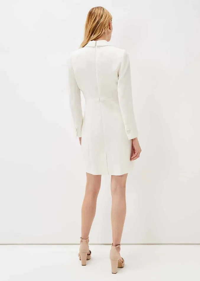 Lolicia Tux Dress Ivory Women Phase Eight Dresses