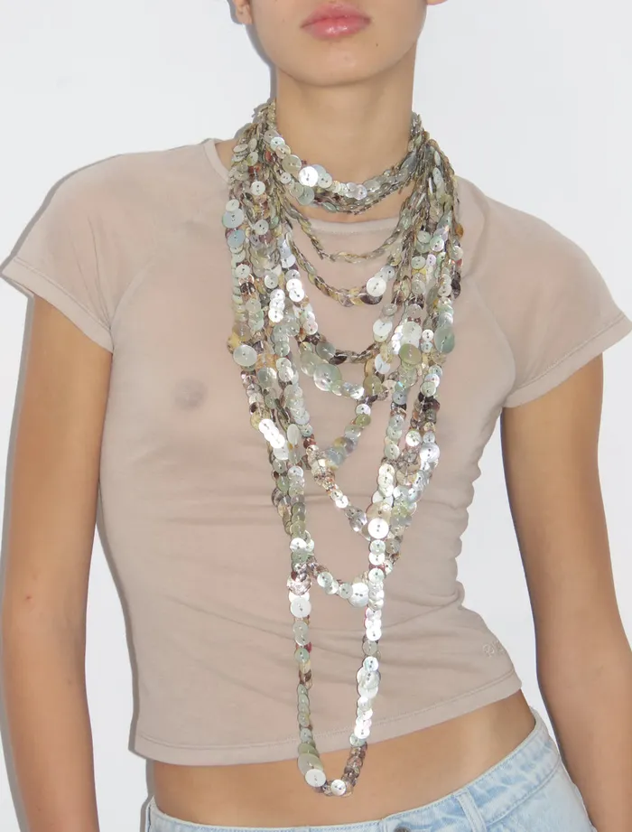 Long Bottoni Necklace Ecru Women Paloma Wool Jewelry