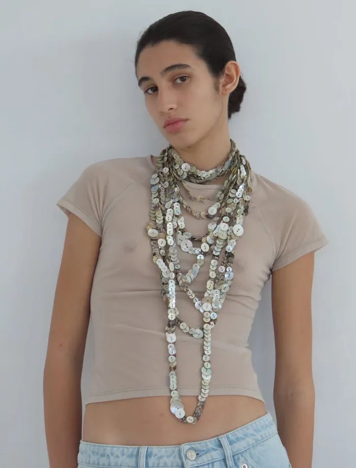 Long Bottoni Necklace Ecru Women Paloma Wool Jewelry