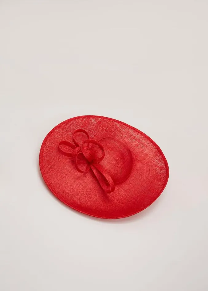 Loop Detail Statement Disc Red Women Phase Eight Fascinators and Hats
