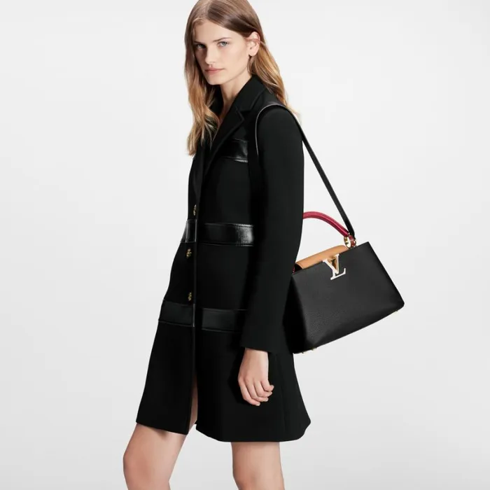 Louis Vuitton Capucines Bag Louis Vuitton M20704 Capucines MM Noir Rubis 8211 Louis Vuitton Handbag Store 8211 Women