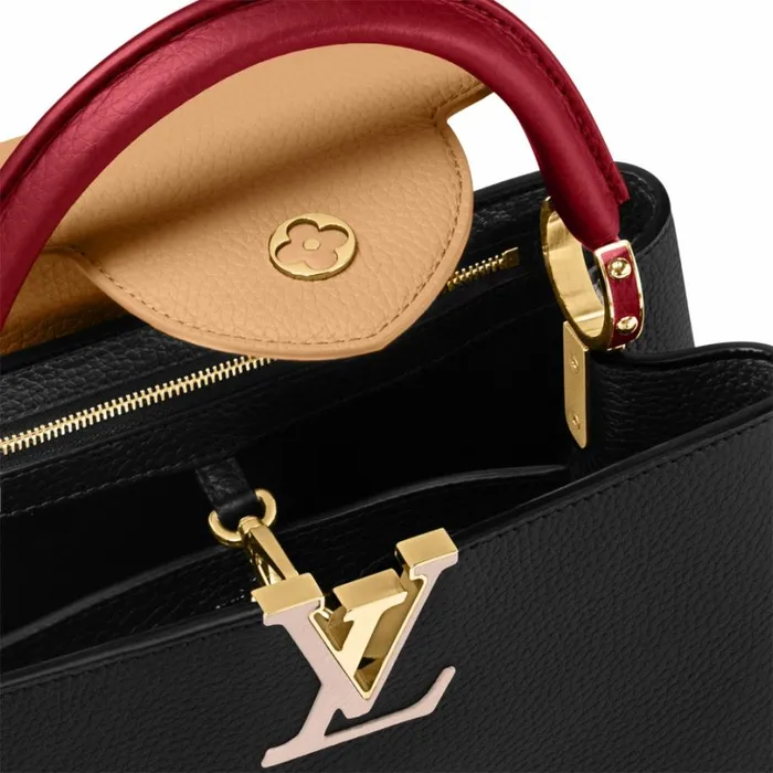 Louis Vuitton Capucines Bag Louis Vuitton M20704 Capucines MM Noir Rubis 8211 Louis Vuitton Handbag Store 8211 Women
