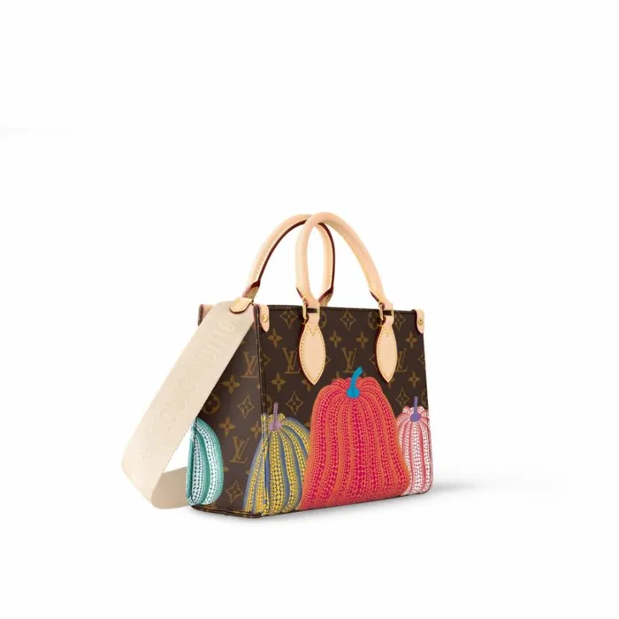 Louis Vuitton Onthego Bag Louis Vuitton LV X YK OnTheGo PM M46467 Pumpkin Print 8211 Louis Vuitton Handbag Store 8211 Women