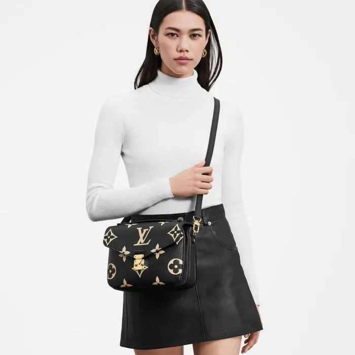 Louis Vuitton Pochette Metis Bag Louis Vuitton M45773 Pochette Mtis BlackBeige 8211 Louis Vuitton Handbag Store 8211 Women