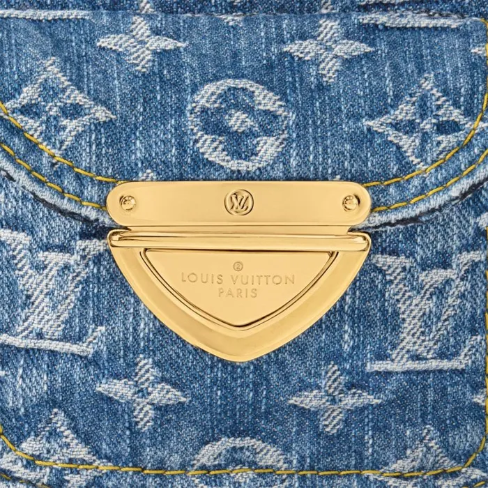 Louis Vuitton Shoulder and Totes Louis Vuitton M82948 Fairfax Pochette Denim Blue 8211 Louis Vuitton Handbag Store 8211 Women