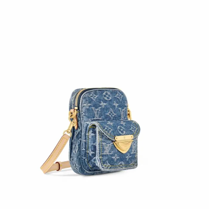 Louis Vuitton Shoulder and Totes Louis Vuitton M82948 Fairfax Pochette Denim Blue 8211 Louis Vuitton Handbag Store 8211 Women