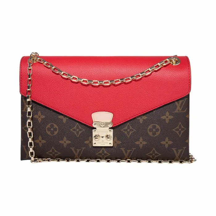 Louis Vuitton Shoulder and Totes Louis Vuitton Monogram Canvas Pallas Chain M41201 Cerise 8211 Louis Vuitton Handbag Store 8211 Women