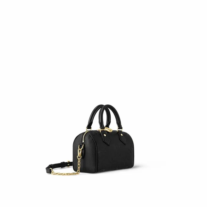 Louis Vuitton Speedy Bag Louis Vuitton M58953 Speedy Bandoulire 20 Monogram Empreinte Leather Black 8211 Louis Vuitton Handbag Store 8211 Women