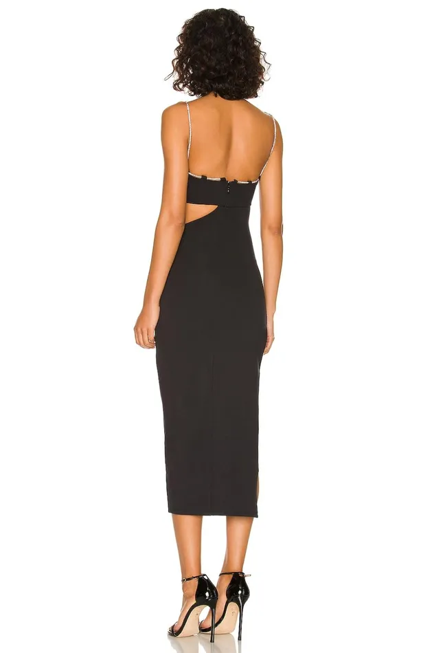 Lovers and Friends Dresses Women Charlotte Midi Dress Black Lovers and Friends Dresses Women Charlotte Midi Dress Black