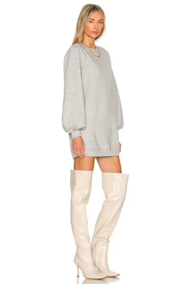 Lovers and Friends Dresses Women Jessa Sweatshirt Dress Charcoal Lovers and Friends Dresses Women Jessa Sweatshirt Dress Charcoal
