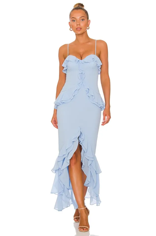 Lovers and Friends Dresses Women Melissa Gown Baby Blue Lovers and Friends Dresses Women Melissa Gown Baby Blue