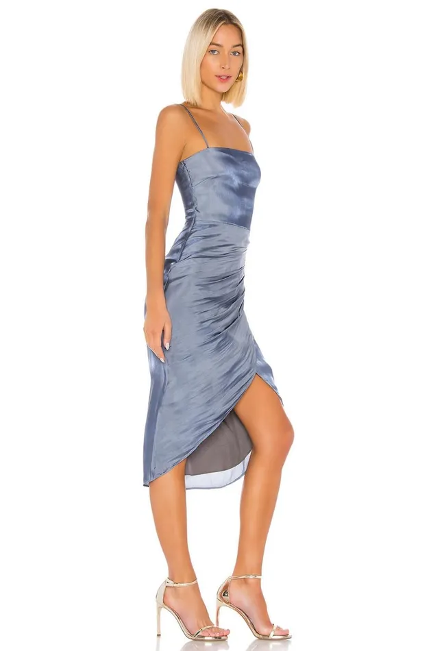Lovers and Friends Dresses Women Nolita Midi Dress Slate Blue Lovers and Friends Dresses Women Nolita Midi Dress Slate Blue