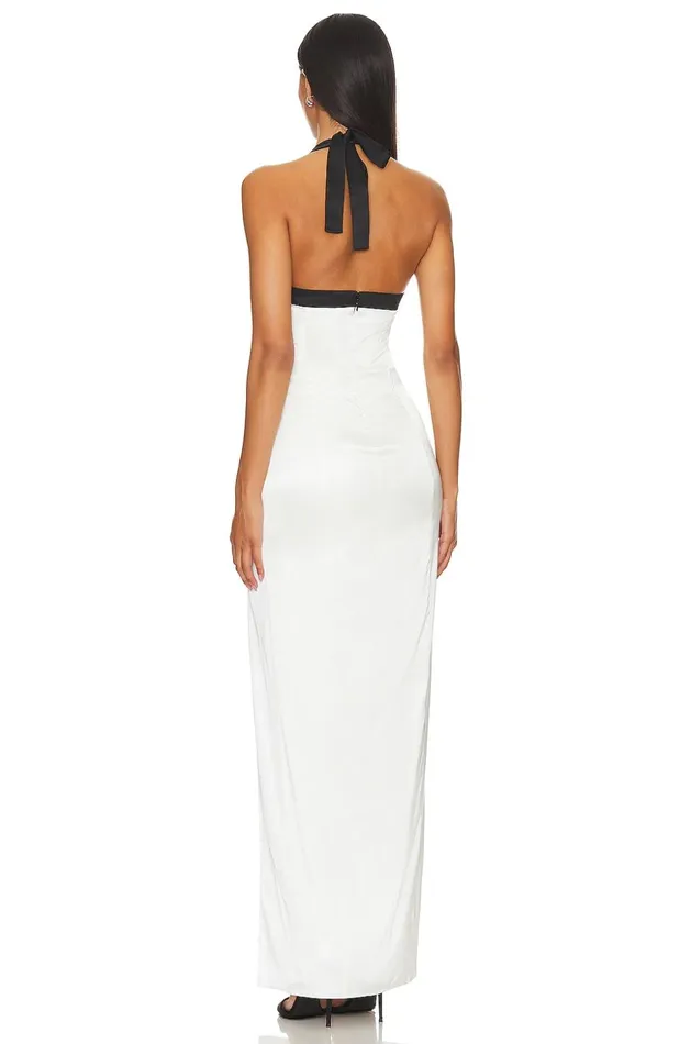 Lovers and Friends Dresses Women Shalia Gown White and Black Lovers and Friends Dresses Women Shalia Gown White and Black