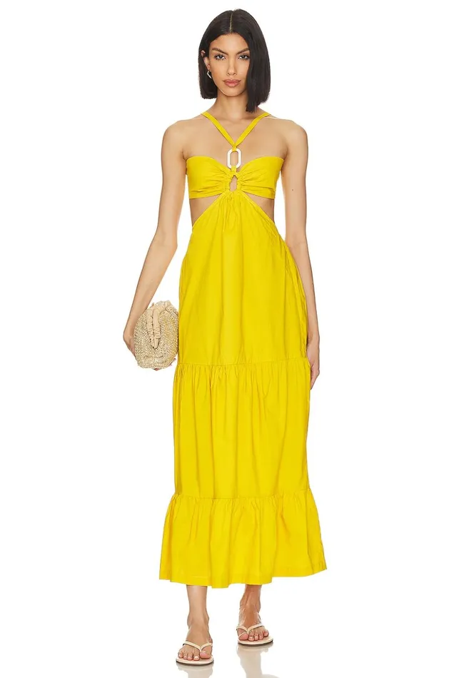 Lovers and Friends Dresses Women X Jetset Christina Easy Breezy Maxi Dress Yellow