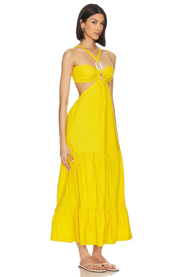 Lovers and Friends Dresses Women X Jetset Christina Easy Breezy Maxi Dress Yellow Lovers and Friends Dresses Women X Jetset Christina Easy Breezy Maxi Dress Yellow