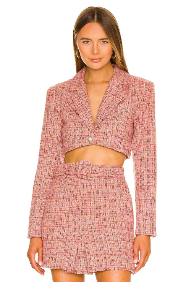 Lovers and Friends Jackets and Coats Women Amira Cropped Blazer Pink Multi