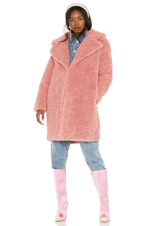 Lovers and Friends Jackets and Coats Women Niki Faux Fur Coat Blush Pink Lovers and Friends Jackets and Coats Women Niki Faux Fur Coat Blush Pink