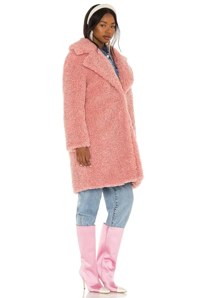 Lovers and Friends Jackets and Coats Women Niki Faux Fur Coat Blush Pink Lovers and Friends Jackets and Coats Women Niki Faux Fur Coat Blush Pink