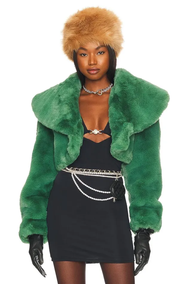 Lovers and Friends Jackets and Coats Women Zoe Cropped Jacket Spruce Green