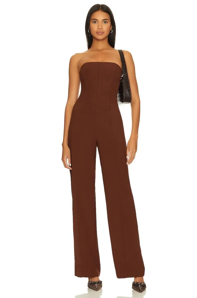 Lovers and Friends Jumpsuits Women Abby Jumpsuit Chocolate Brown