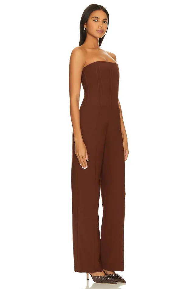 Lovers and Friends Jumpsuits Women Abby Jumpsuit Chocolate Brown Lovers and Friends Jumpsuits Women Abby Jumpsuit Chocolate Brown