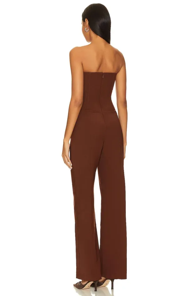 Lovers and Friends Jumpsuits Women Abby Jumpsuit Chocolate Brown Lovers and Friends Jumpsuits Women Abby Jumpsuit Chocolate Brown
