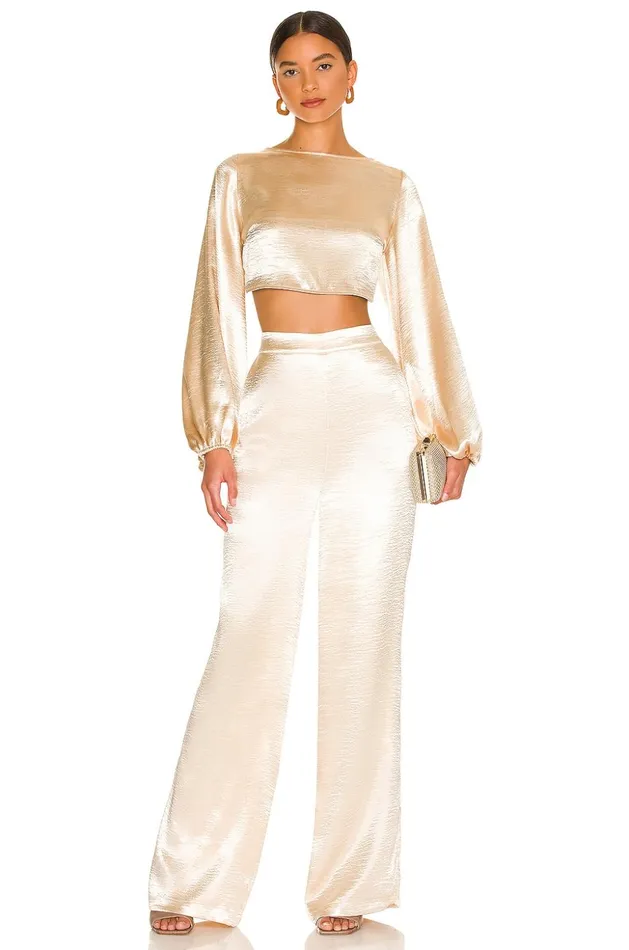 Lovers and Friends Pants Women Britt Pant Champagne Lovers and Friends Pants Women Britt Pant Champagne