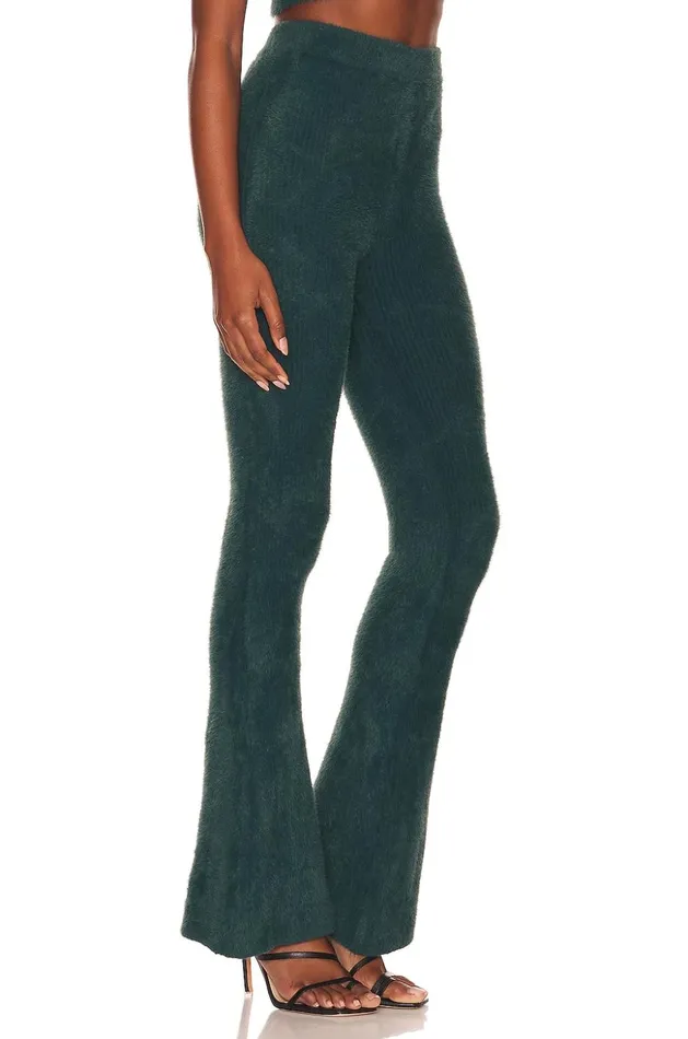 Lovers and Friends Pants Women Ellena Knit Pants Dark Teal Lovers and Friends Pants Women Ellena Knit Pants Dark Teal